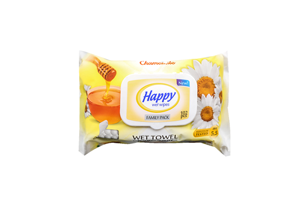 Happy – letër e lagësht higjienike